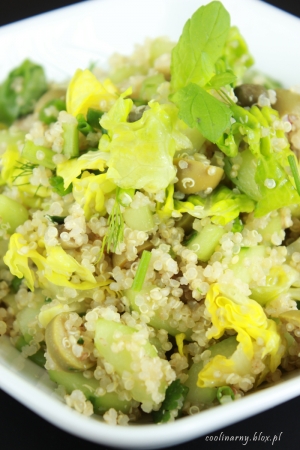 Zielona sałatka z komosą ryżową