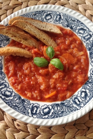 Pappa al pomidoro - zupa z chleba i pomidorów