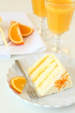 Lekki tort pomarańczowy