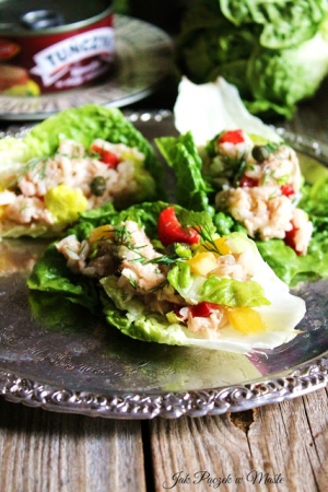 Sałatka ryżowa z tuńczykiem i warzywami - fit