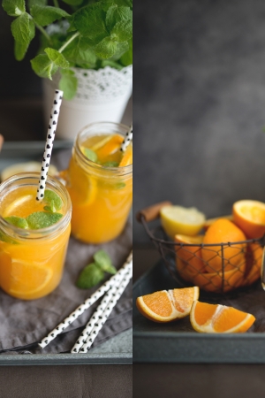 Lemoniada pomarańczowa (bez cukru)