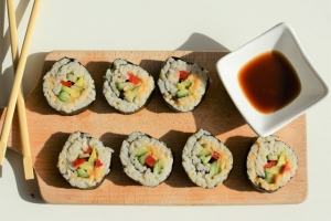 Wegańskie Sushi z awokado