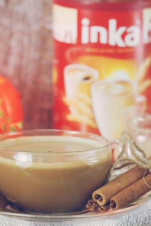 Inka z korzenną śmietanką dyniową / Chicory coffee with spiced pumpkin cream